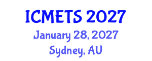 International Conference on Music Education and Teaching Strategies (ICMETS) January 28, 2027 - Sydney, Australia International Conference on Music Education and Teaching Strategies (ICMETS) January 28, 2027 - Sydney, Australia