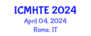 International Conference on Music History, Theory, and Ethnomusicology (ICMHTE) April 08, 2024 - Rome, Italy