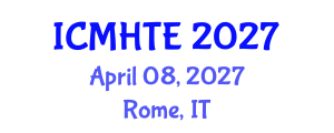 International Conference on Music History, Theory, and Ethnomusicology (ICMHTE) April 08, 2027 - Rome, Italy International Conference on Music History, Theory, and Ethnomusicology (ICMHTE) April 08, 2027 - Rome, Italy