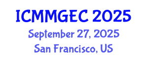 International Conference on Music, Musical Gestures and Embodied Cognition (ICMMGEC) September 27, 2025 - San Francisco, United States