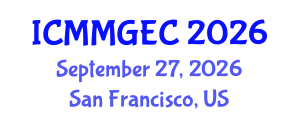 International Conference on Music, Musical Gestures and Embodied Cognition (ICMMGEC) September 27, 2026 - San Francisco, United States