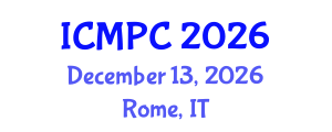 International Conference on Music Perception and Cognition (ICMPC) December 13, 2026 - Rome, Italy International Conference on Music Perception and Cognition (ICMPC) December 13, 2026 - Rome, Italy