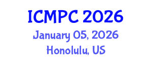International Conference on Music Perception and Cognition (ICMPC) January 05, 2026 - Honolulu, United States International Conference on Music Perception and Cognition (ICMPC) January 05, 2026 - Honolulu, United States