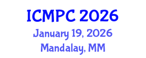 International Conference on Music Perception and Cognition (ICMPC) January 19, 2026 - Mandalay, Myanmar International Conference on Music Perception and Cognition (ICMPC) January 19, 2026 - Mandalay, Myanmar