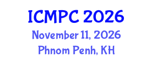 International Conference on Music Perception and Cognition (ICMPC) November 11, 2026 - Phnom Penh, Cambodia International Conference on Music Perception and Cognition (ICMPC) November 11, 2026 - Phnom Penh, Cambodia