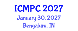 International Conference on Music Perception and Cognition (ICMPC) January 30, 2027 - Bengaluru, India International Conference on Music Perception and Cognition (ICMPC) January 30, 2027 - Bengaluru, India