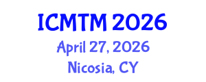 International Conference on Music Theory and Musicology Society (ICMTM) April 27, 2026 - Nicosia, Cyprus International Conference on Music Theory and Musicology Society (ICMTM) April 27, 2026 - Nicosia, Cyprus