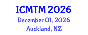 International Conference on Music Theory and Musicology Society (ICMTM) December 01, 2026 - Auckland, New Zealand