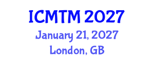 International Conference on Music Theory and Musicology Society (ICMTM) January 21, 2027 - London, United Kingdom