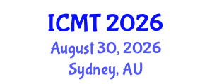 International Conference on Music Therapy (ICMT) August 30, 2026 - Sydney, Australia