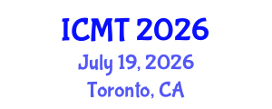 International Conference on Music Therapy (ICMT) July 19, 2026 - Toronto, Canada