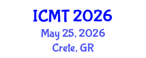 International Conference on Music Therapy (ICMT) May 25, 2026 - Crete, Greece International Conference on Music Therapy (ICMT) May 25, 2026 - Crete, Greece