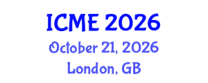 International Conference on Musicology and Ethnomusicology (ICME) October 21, 2026 - London, United Kingdom