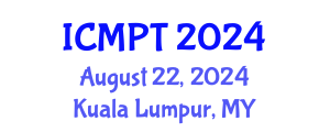 International Conference on Mycotoxins, Phycotoxins and Toxicology (ICMPT) August 22, 2024 - Kuala Lumpur, Malaysia