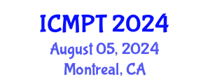 International Conference on Mycotoxins, Phycotoxins and Toxicology (ICMPT) August 05, 2024 - Montreal, Canada