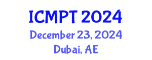 International Conference on Mycotoxins, Phycotoxins and Toxicology (ICMPT) December 23, 2024 - Dubai, United Arab Emirates