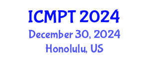International Conference on Mycotoxins, Phycotoxins and Toxicology (ICMPT) December 30, 2024 - Honolulu, United States