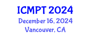 International Conference on Mycotoxins, Phycotoxins and Toxicology (ICMPT) December 16, 2024 - Vancouver, Canada