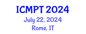 International Conference on Mycotoxins, Phycotoxins and Toxicology (ICMPT) July 22, 2024 - Rome, Italy