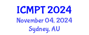 International Conference on Mycotoxins, Phycotoxins and Toxicology (ICMPT) November 04, 2024 - Sydney, Australia