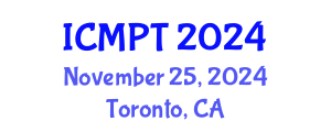 International Conference on Mycotoxins, Phycotoxins and Toxicology (ICMPT) November 25, 2024 - Toronto, Canada