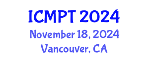 International Conference on Mycotoxins, Phycotoxins and Toxicology (ICMPT) November 18, 2024 - Vancouver, Canada