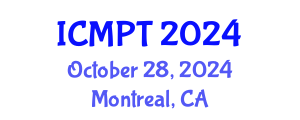 International Conference on Mycotoxins, Phycotoxins and Toxicology (ICMPT) October 28, 2024 - Montreal, Canada