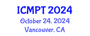 International Conference on Mycotoxins, Phycotoxins and Toxicology (ICMPT) October 24, 2024 - Vancouver, Canada