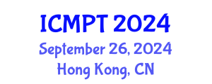 International Conference on Mycotoxins, Phycotoxins and Toxicology (ICMPT) September 26, 2024 - Hong Kong, China