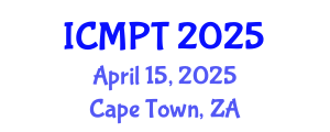 International Conference on Mycotoxins, Phycotoxins and Toxicology (ICMPT) April 15, 2025 - Cape Town, South Africa