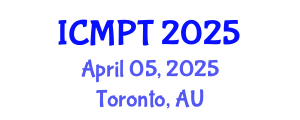 International Conference on Mycotoxins, Phycotoxins and Toxicology (ICMPT) April 05, 2025 - Toronto, Australia
