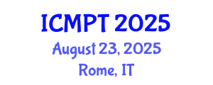 International Conference on Mycotoxins, Phycotoxins and Toxicology (ICMPT) August 23, 2025 - Rome, Italy