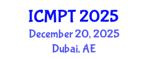 International Conference on Mycotoxins, Phycotoxins and Toxicology (ICMPT) December 20, 2025 - Dubai, United Arab Emirates