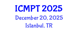 International Conference on Mycotoxins, Phycotoxins and Toxicology (ICMPT) December 20, 2025 - Istanbul, Turkey