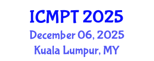 International Conference on Mycotoxins, Phycotoxins and Toxicology (ICMPT) December 06, 2025 - Kuala Lumpur, Malaysia