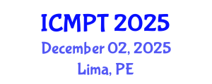 International Conference on Mycotoxins, Phycotoxins and Toxicology (ICMPT) December 02, 2025 - Lima, Peru