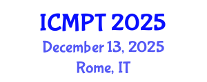 International Conference on Mycotoxins, Phycotoxins and Toxicology (ICMPT) December 13, 2025 - Rome, Italy