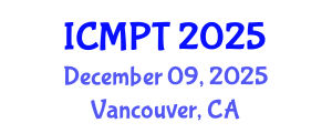 International Conference on Mycotoxins, Phycotoxins and Toxicology (ICMPT) December 09, 2025 - Vancouver, Canada