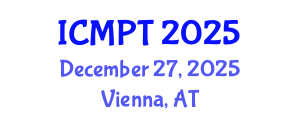 International Conference on Mycotoxins, Phycotoxins and Toxicology (ICMPT) December 27, 2025 - Vienna, Austria