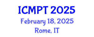 International Conference on Mycotoxins, Phycotoxins and Toxicology (ICMPT) February 18, 2025 - Rome, Italy