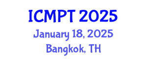 International Conference on Mycotoxins, Phycotoxins and Toxicology (ICMPT) January 18, 2025 - Bangkok, Thailand