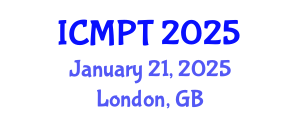 International Conference on Mycotoxins, Phycotoxins and Toxicology (ICMPT) January 21, 2025 - London, United Kingdom