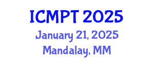 International Conference on Mycotoxins, Phycotoxins and Toxicology (ICMPT) January 21, 2025 - Mandalay, Myanmar