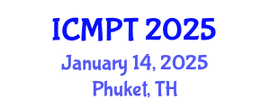 International Conference on Mycotoxins, Phycotoxins and Toxicology (ICMPT) January 14, 2025 - Phuket, Thailand