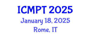 International Conference on Mycotoxins, Phycotoxins and Toxicology (ICMPT) January 18, 2025 - Rome, Italy