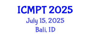 International Conference on Mycotoxins, Phycotoxins and Toxicology (ICMPT) July 15, 2025 - Bali, Indonesia