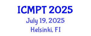 International Conference on Mycotoxins, Phycotoxins and Toxicology (ICMPT) July 19, 2025 - Helsinki, Finland