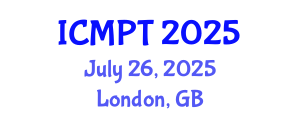 International Conference on Mycotoxins, Phycotoxins and Toxicology (ICMPT) July 26, 2025 - London, United Kingdom