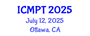International Conference on Mycotoxins, Phycotoxins and Toxicology (ICMPT) July 12, 2025 - Ottawa, Canada