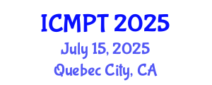 International Conference on Mycotoxins, Phycotoxins and Toxicology (ICMPT) July 15, 2025 - Quebec City, Canada